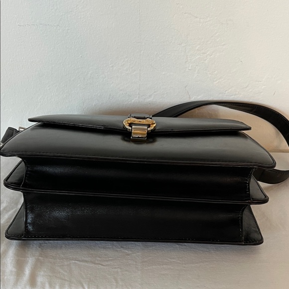 Celine Black Leather Bag with Rare Gold Buckle - Picture 4 of 4